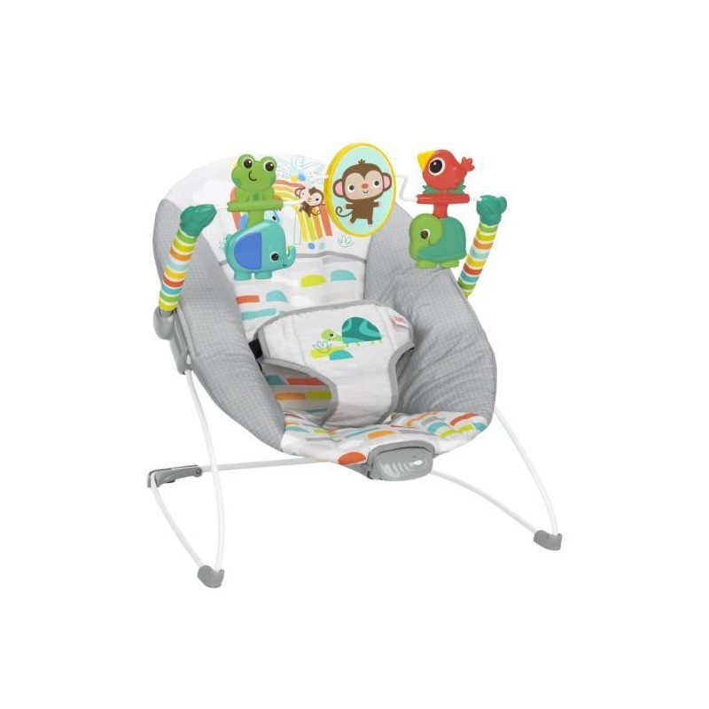 BRIGHT STARTS Transat Playful Paradise, vibrations apaisantes, jouets interactifs, 0-6 mois