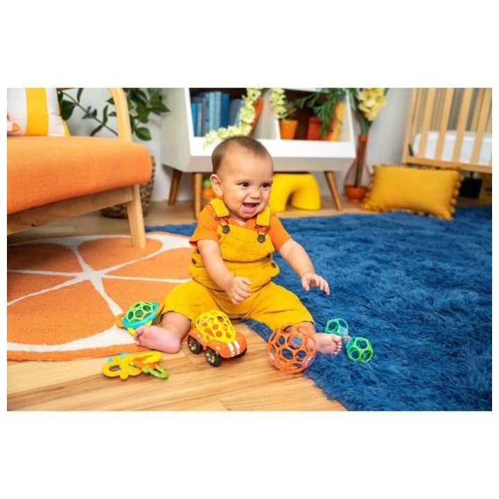 BRIGHT STARTS Set de hochet Oball et anneaux de dentition, 5 pieces, s
