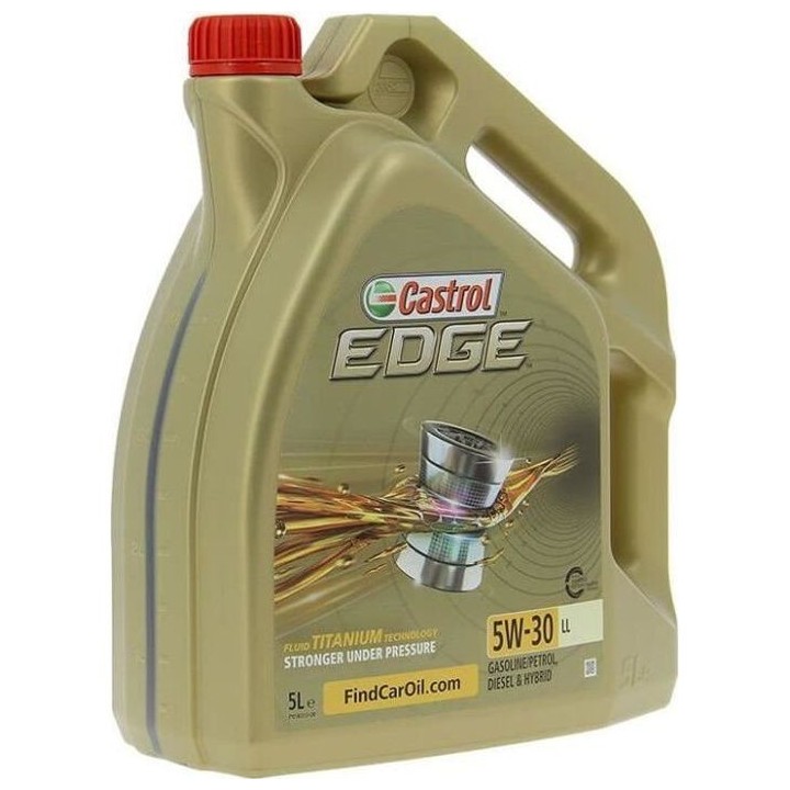 CASTROL Huile-Additif Edge LL - Synthetique / 5W30 / 5L