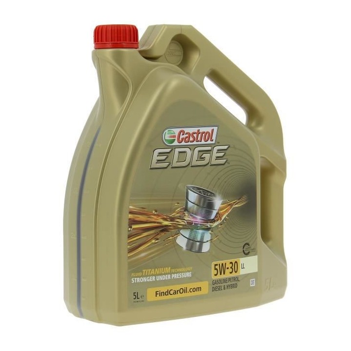 CASTROL Huile-Additif Edge LL - Synthetique / 5W30 / 5L