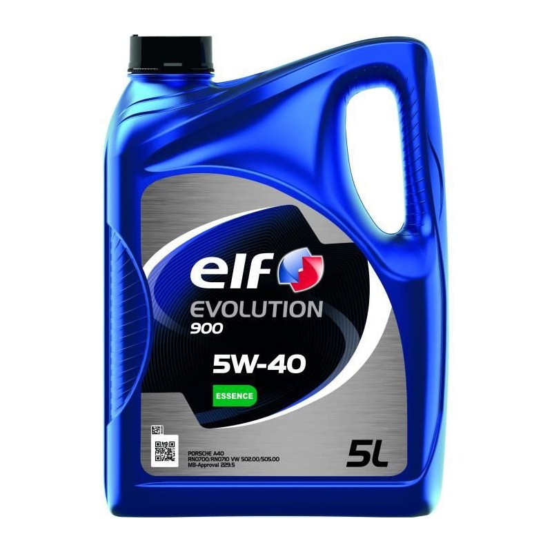 Huile moteur essence - ELF - EVOLUTION 900 5W-40 - 5L