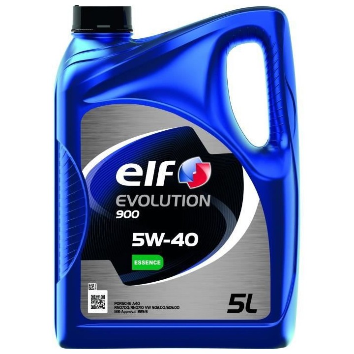 Huile moteur essence - ELF - EVOLUTION 900 5W-40 - 5L