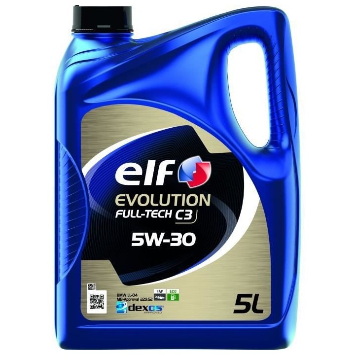 Huile moteur - ELF - EVOLUTION FULL-TECH C3 5W-30 - 5L