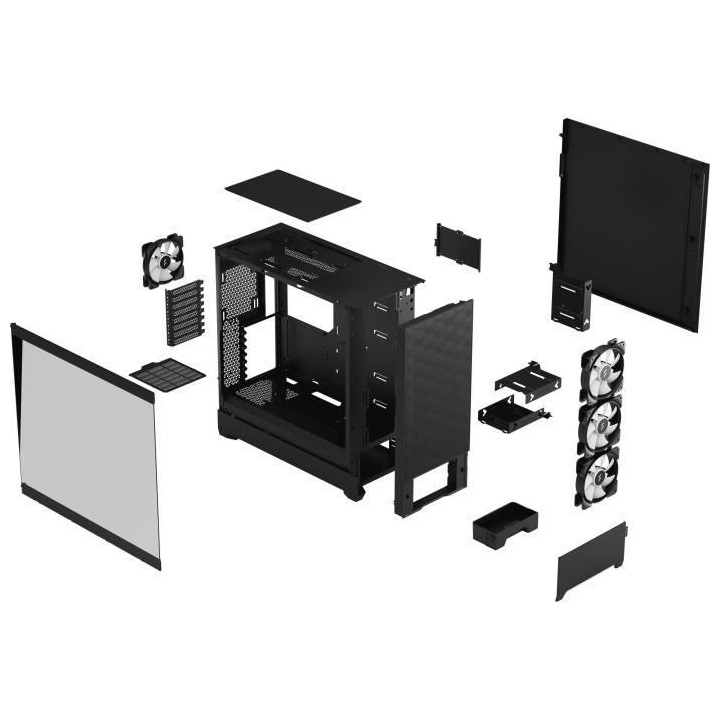 FRACTAL DESIGN - Pop XL Air RGB Black TG - Boîtier PC - Noir (FD-C-PO