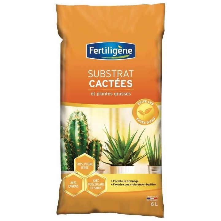 FERTILIGeNE - Terreau cactées 6L
