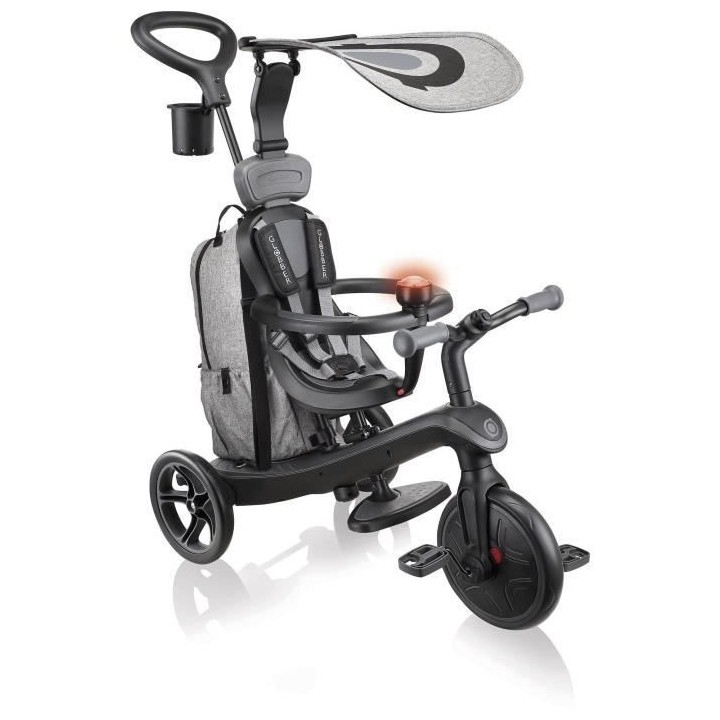 Tricycle évolutif - EXPLORER 4 EN 1 DELUXE PLAY - gris