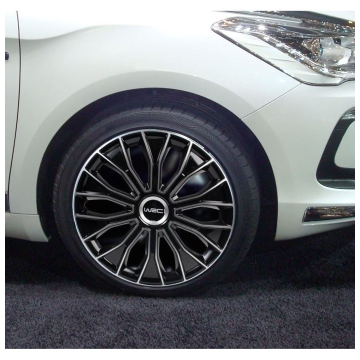 Boite de 4 enjoliveurs WRC Bicolor 14'