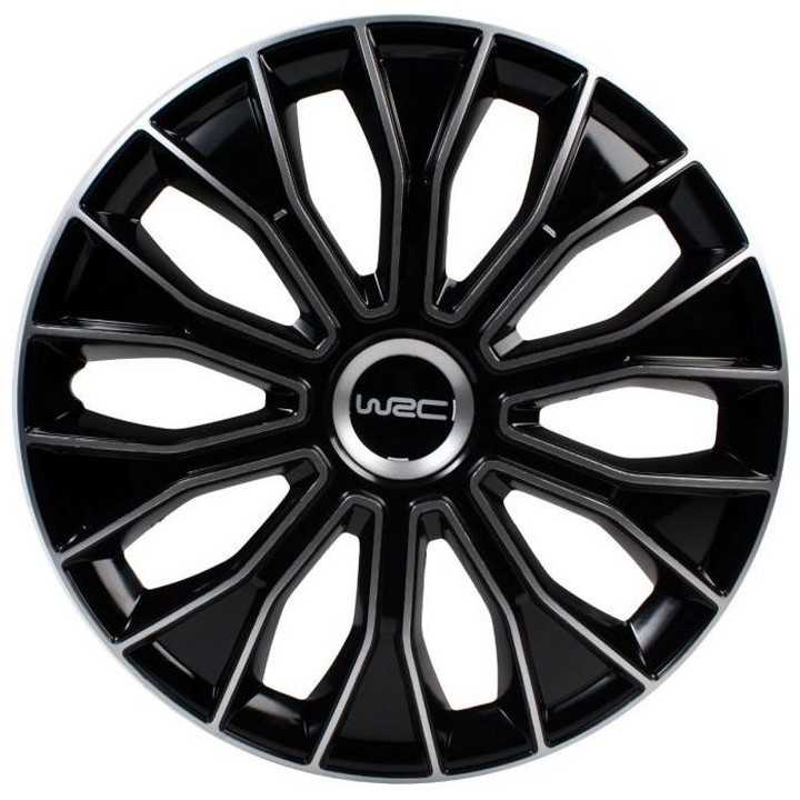 Boite de 4 enjoliveurs WRC Bicolor 15'