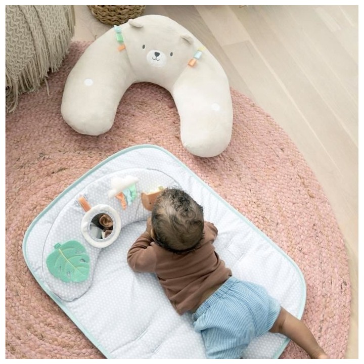 INGENUITY Tapis d'éveil et siege d'activités 4 en 1 Cozy Prop Nate,