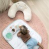 INGENUITY Tapis d'éveil et siege d'activités 4 en 1 Cozy Prop Nate, 5 jouets sensoriels, coussin ourson, des la naissance