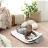 INGENUITY Tapis d'éveil et siege d'activités 4 en 1 Cozy Prop Nate, 5 jouets sensoriels, coussin ourson, des la naissance