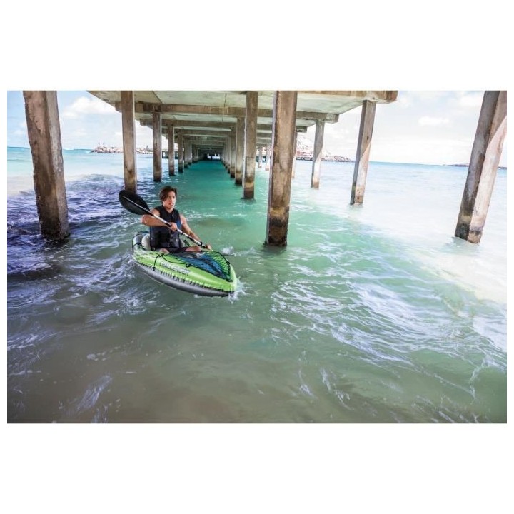 INTEX Set Kayak Challenger K1 - 1 personne - Vert