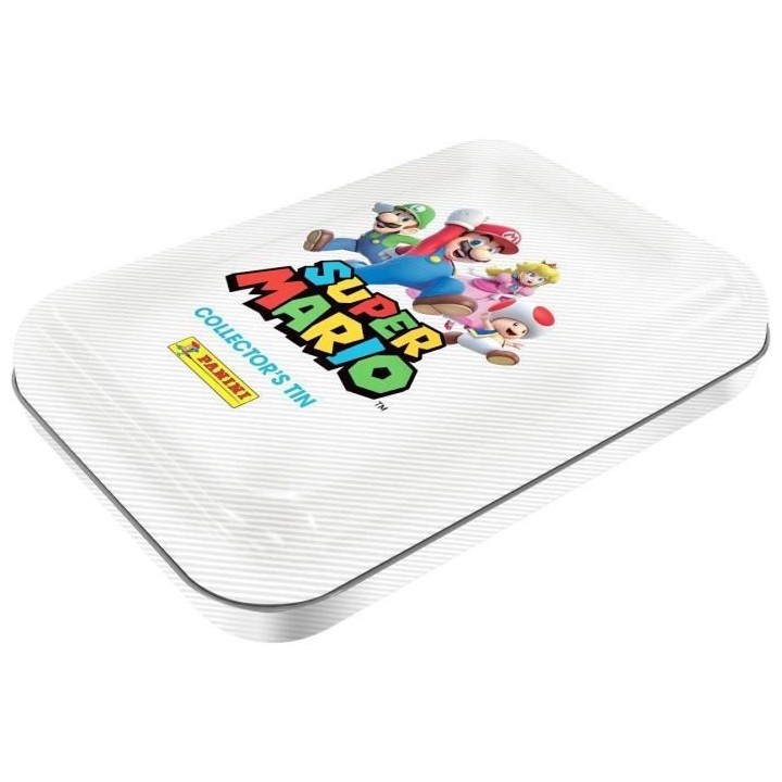 SUPER MARIO TRADING CARDS - BOÎTE MÉTAL 8 POCHETTES + 3 CARTES EDITI
