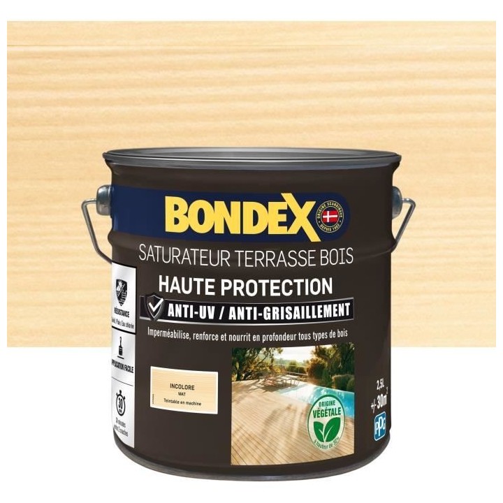 BONDEX - Saturateur - Incolore - Mat - 2,5L