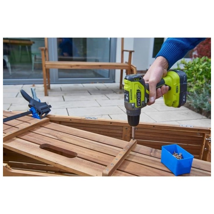 Perceuse-visseuse Etorque moteur BRUSHLESS 18 V - 2 vitesses - 40 Nm -