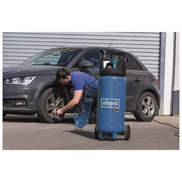 Compresseur vertical Scheppach HC52VS 50L - 1500W - 10bar (livré avec