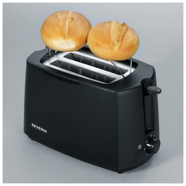 SEVERIN AT2287 Grille-pain 700 W, Jusqu'a 2 tranches, Degré de brunis