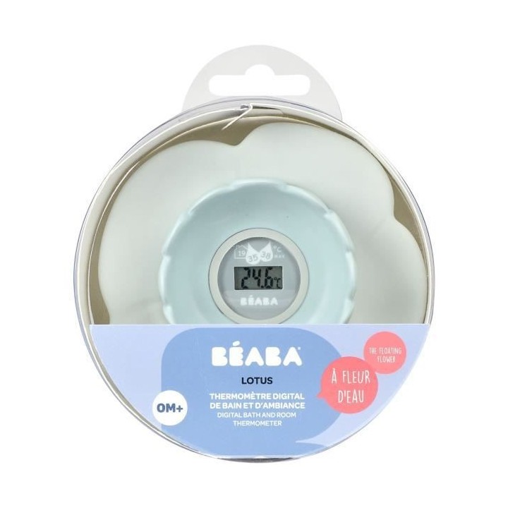 BÉABA Thermometre de bain Lotus, Green Blue