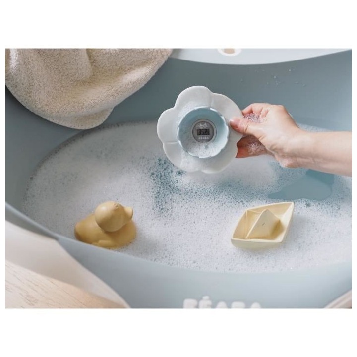 BÉABA Thermometre de bain Lotus, Green Blue