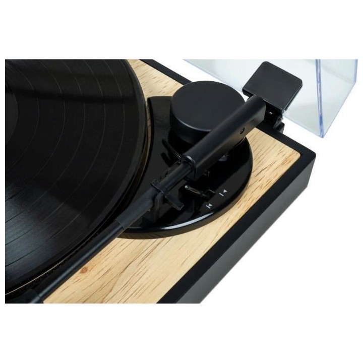 Platine tourne-disques THOMSON noire et bois