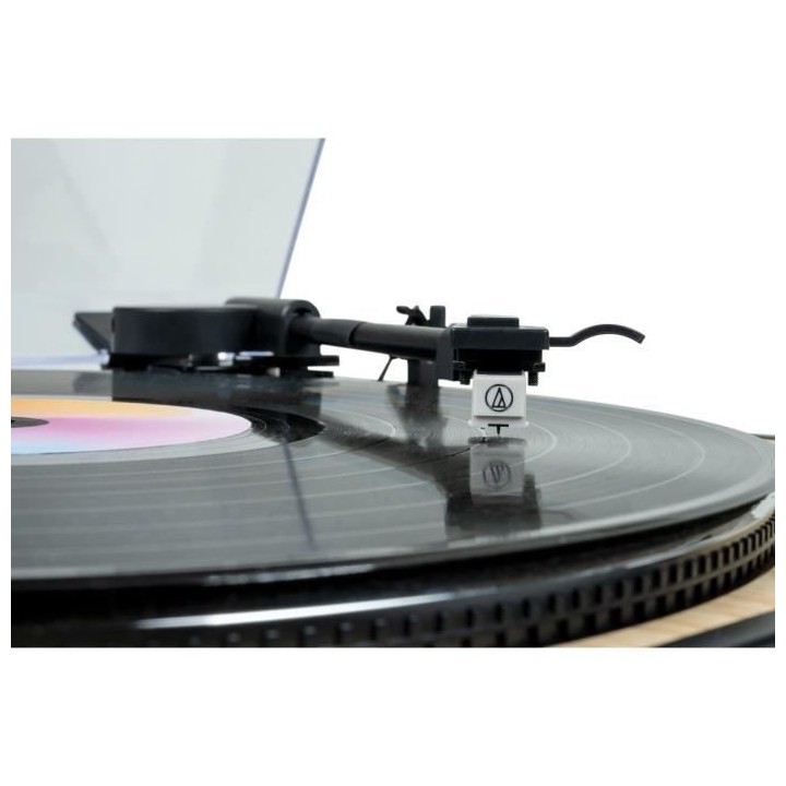 Platine tourne-disques THOMSON noire et bois
