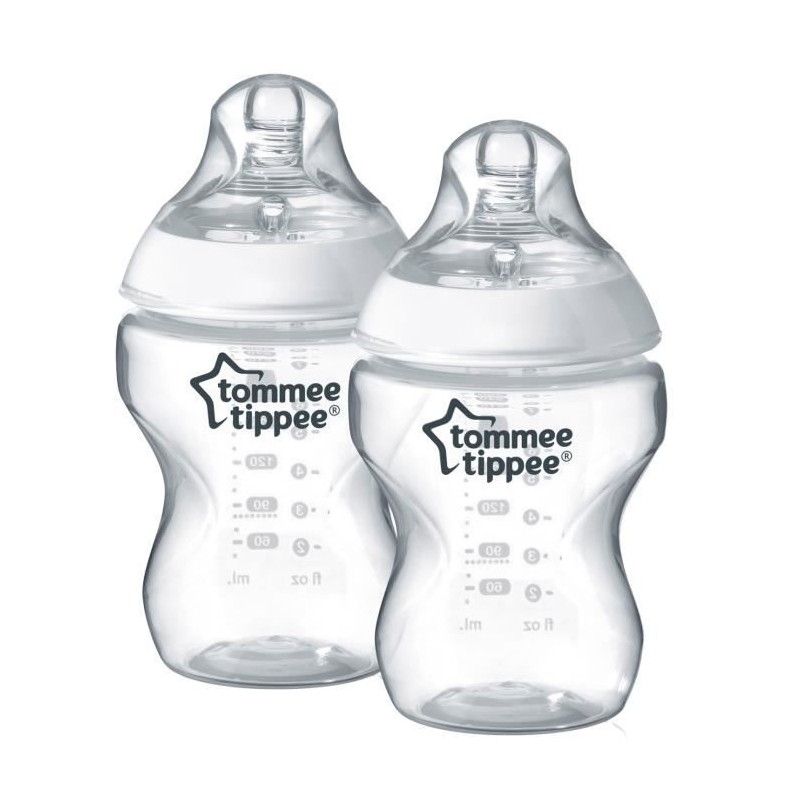 TOMMEE TIPPEE Biberons 0m+ 260ml X2