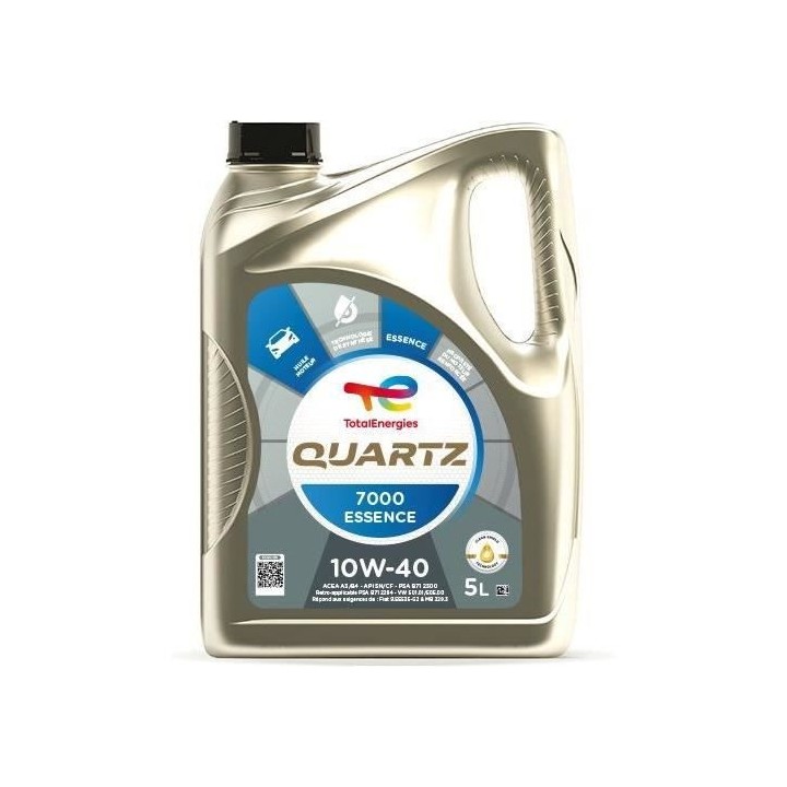 Huile moteur - TotalEnergies - Quartz 7000 essence 10W-40 - 5L