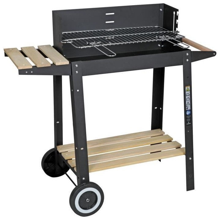 Barbecue a charbon X LUMIX - Grille de cuisson en acier chromé - Surf