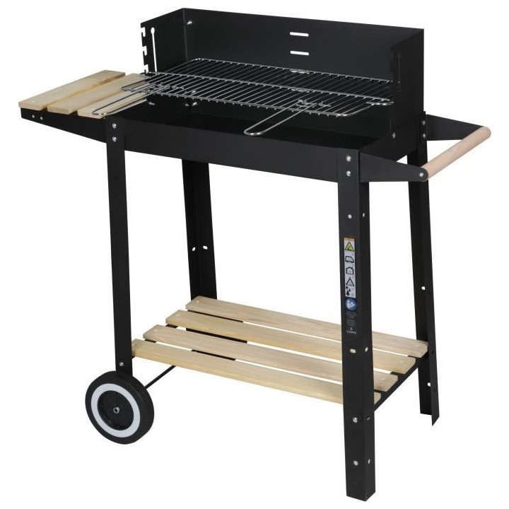 Barbecue a charbon X LUMIX - Grille de cuisson en acier chromé - Surf