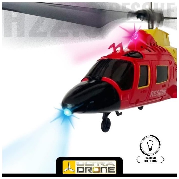 MONDO MOTORS - Hélicoptere télécommandé - Ultradrone H22 Rescue -