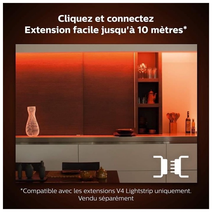 Philips Hue White & Color Ambiance Indoor LightStrips extension 1m, V4