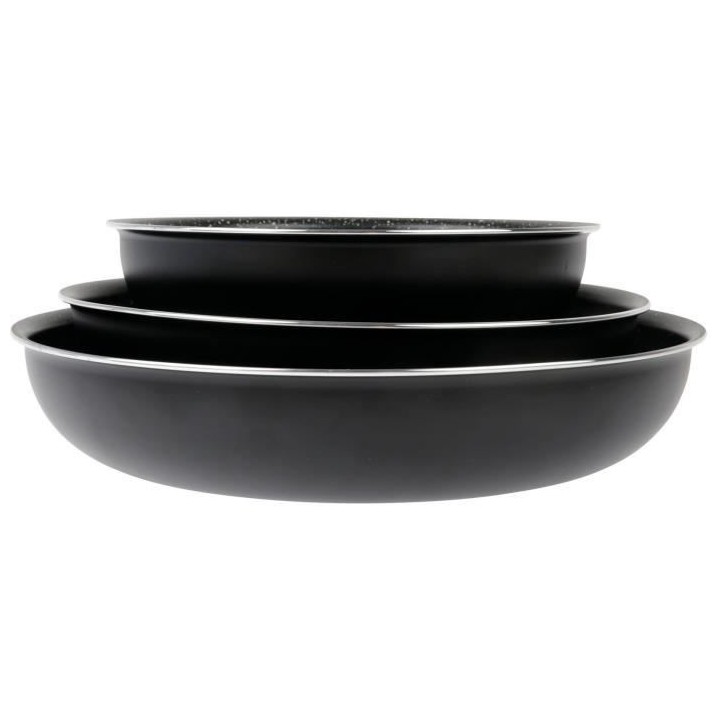 SITRAM 713498 - Batterie de cuisine 11 pieces - Aluminium pressé - Re