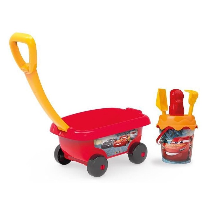 CARS Smoby Chariot De Plage Garni - Disney