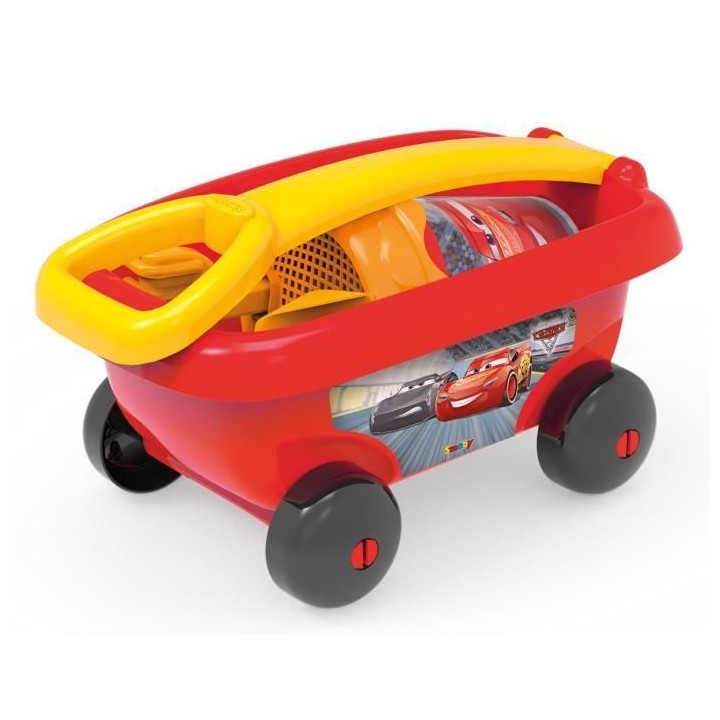 CARS Smoby Chariot De Plage Garni - Disney