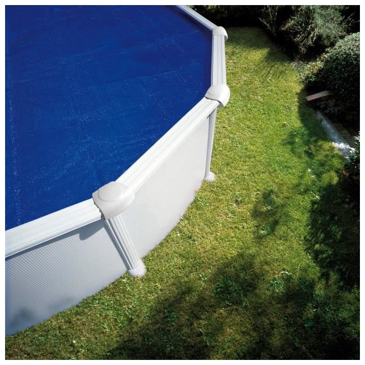 GRE - Bâche été a bulles de 180 µ pour piscine ovale de 5,00m x 3,