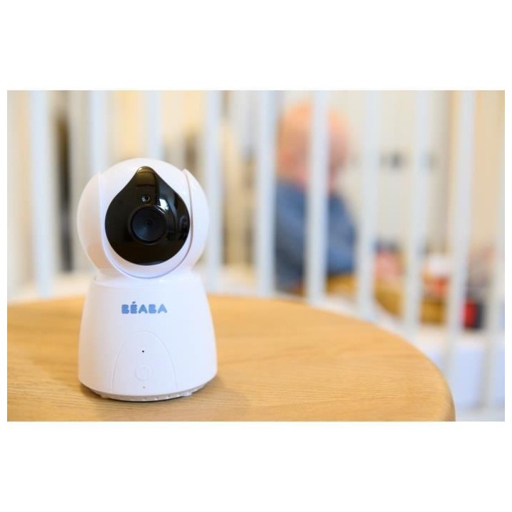 BÉABA,Ecoute Bébé/Babyphone ZEN + Vidéo,Moniteur Bébé,Caméra HD