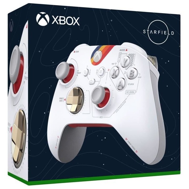 Manette Xbox sans fil - Edition Limitée Starfield - Blanc