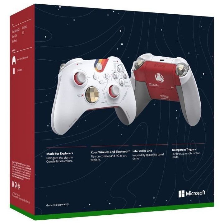 Manette Xbox sans fil - Edition Limitée Starfield - Blanc