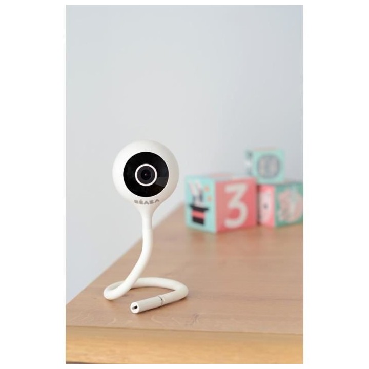 BÉABA, Ecoute Bébé Vidéo/Babyphone ZEN Connect, Caméra Full HD 10