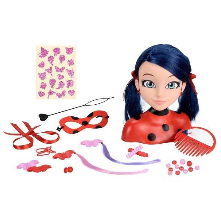Miraculous Ladybug - Tete a coiffer - BANDAI