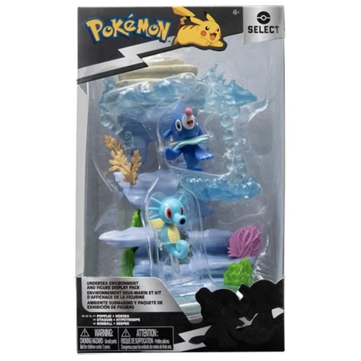 Pokémon - Pack environnement sous-marin avec figurines Otaquin et Hyp