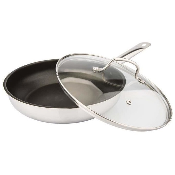 Sauteuse revetue 24 cm avec couvercle GASTRONOMIE