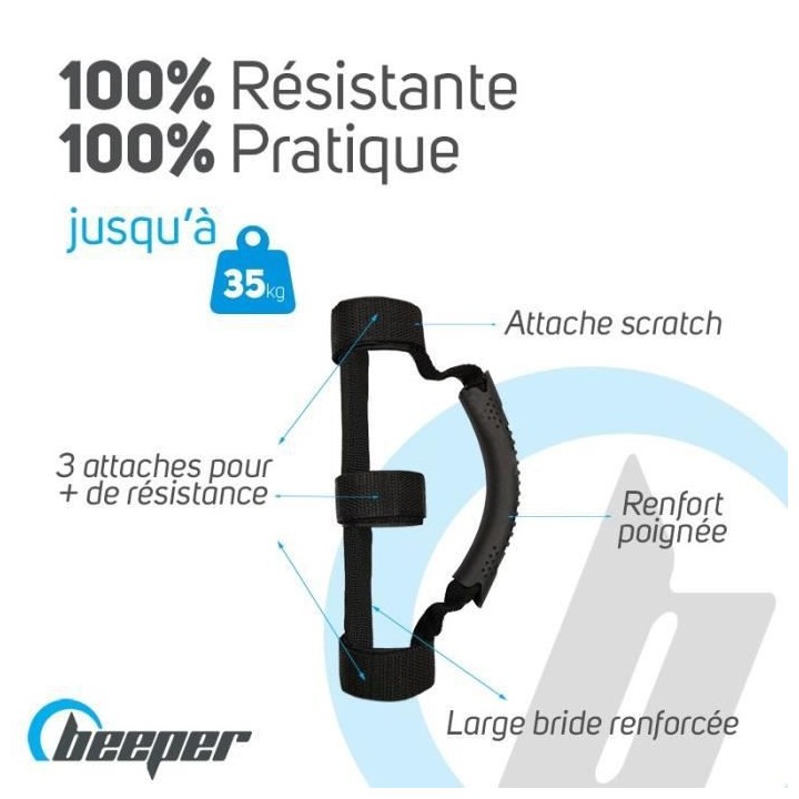 BEEPER - Poignee de Transport Trottinette ou vélo Pliable ME111
