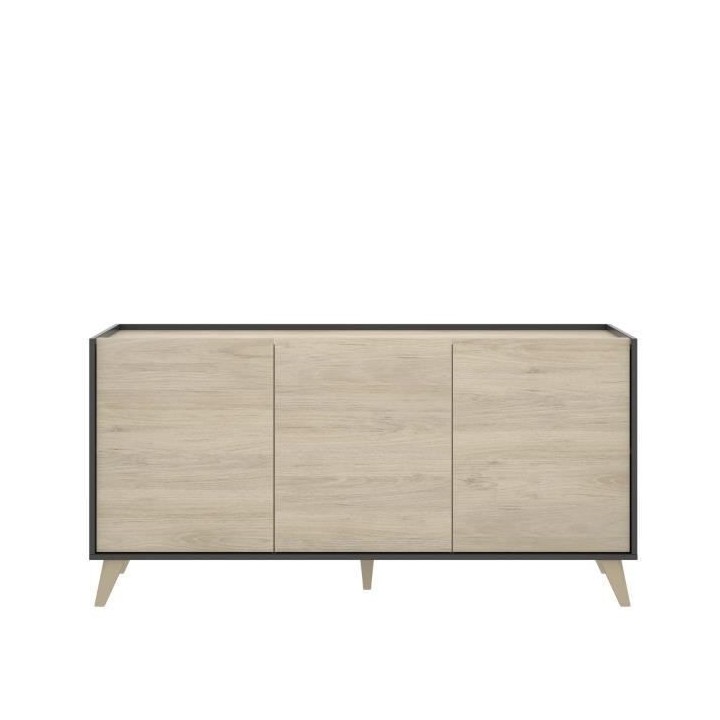 Ensemble meuble TV table basse buffet KOLN- Mélaminé - Style scandin