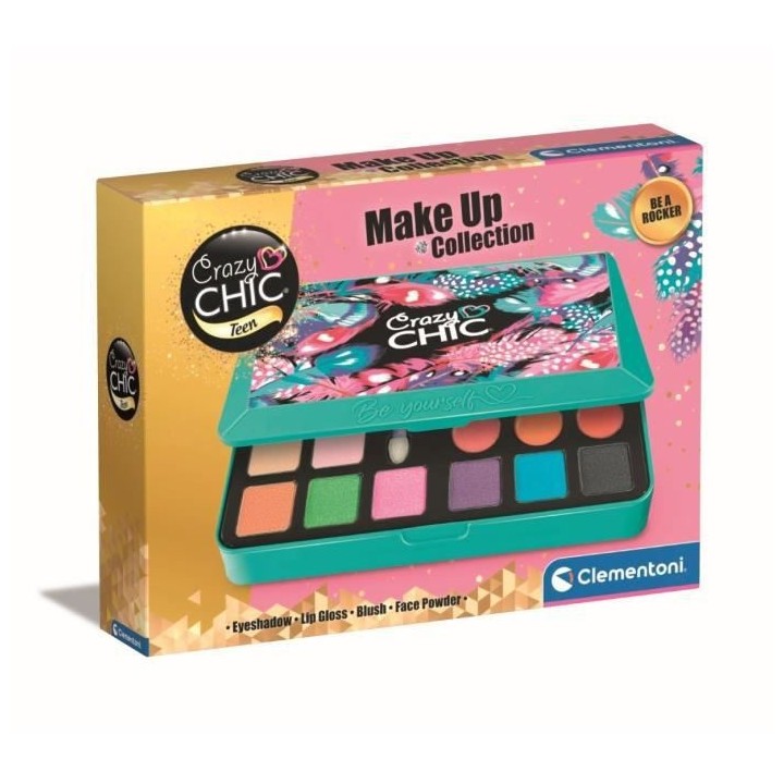 Clementoni Crazy Chic - Palette de maquillage Be a Rocker