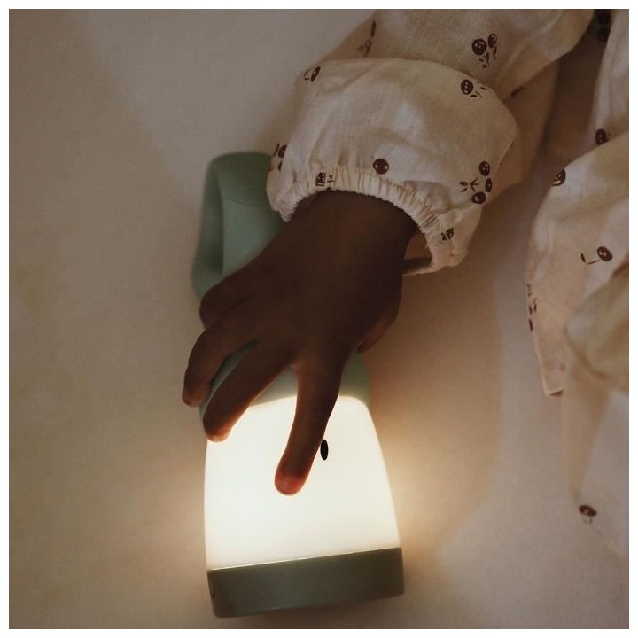 BEABA , Veilleuse et lampe torche 2 en 1 nomade, rechargeabe USB, Vert