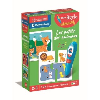 Jeu Clementoni - Mon stylo -animaux - 52717 - Des 2 ans