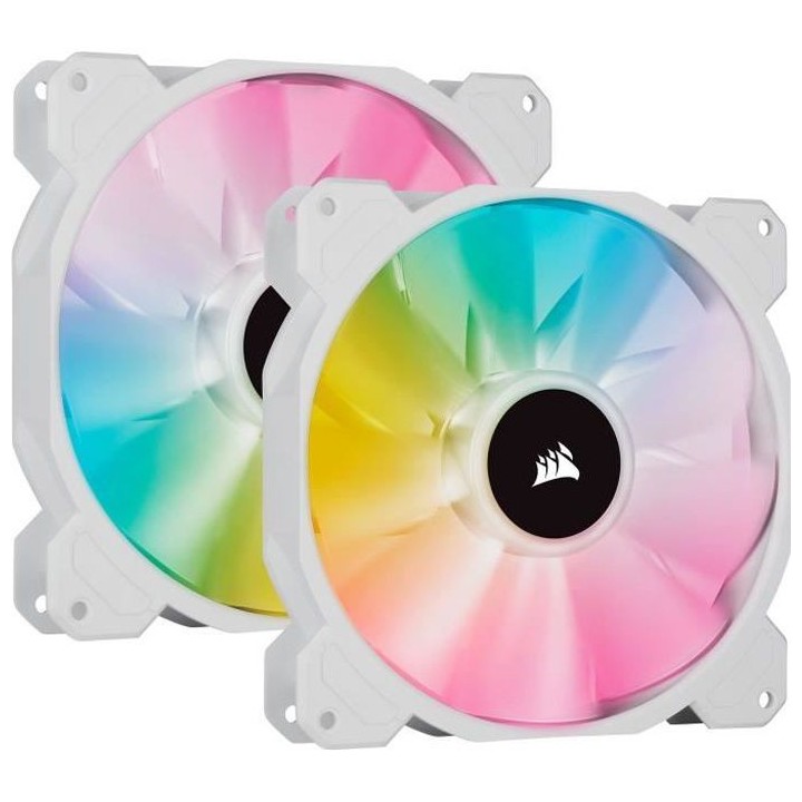 CORSAIR Ventilateur SP Series - White SP140 RGB ELITE - Diametre 140mm