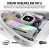 Mémoire RAM - CORSAIR - Vengeance RGB Pro SL DDR4 - 32GB 2x16GB DIMM - 3600 MHz - 1.35V - Blanc (CMH32GX4M2D3600C)