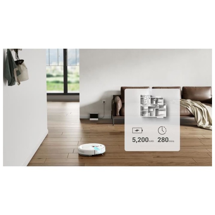 Dreame D10s Robot aspirateur et serpillere avec Navigation LDS, 5000 P